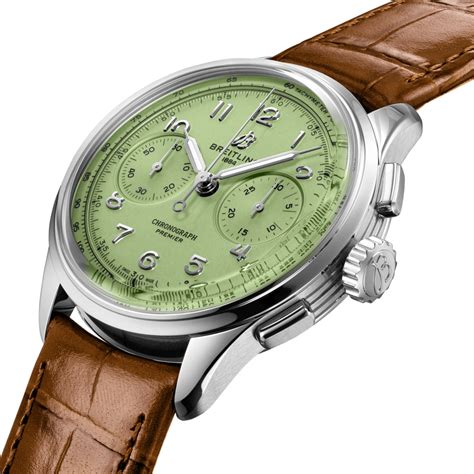 breitling premier b01 pistachio|breitling b09 pistachio review.